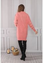 Kolları Yumoş Bisiklet Yaka Tunik - Gül - Std - Kadın