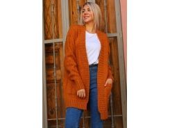 Cepli Salaş Hırka - Tarçın - Std - Kadın